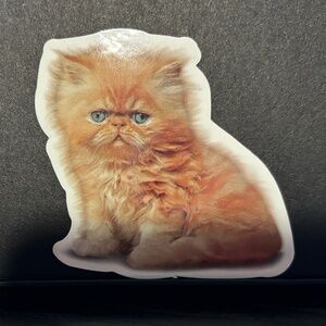 ORAGNE CAT STICKER